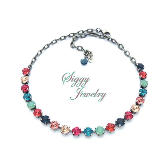 Swarovski Crystal Necklace, 8mm Gypsy Passion - Picture 3 of 7